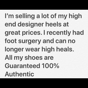 Designer High End Heels